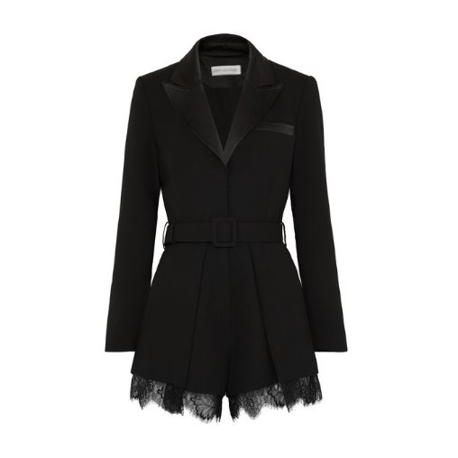 tailored crepe playsuit