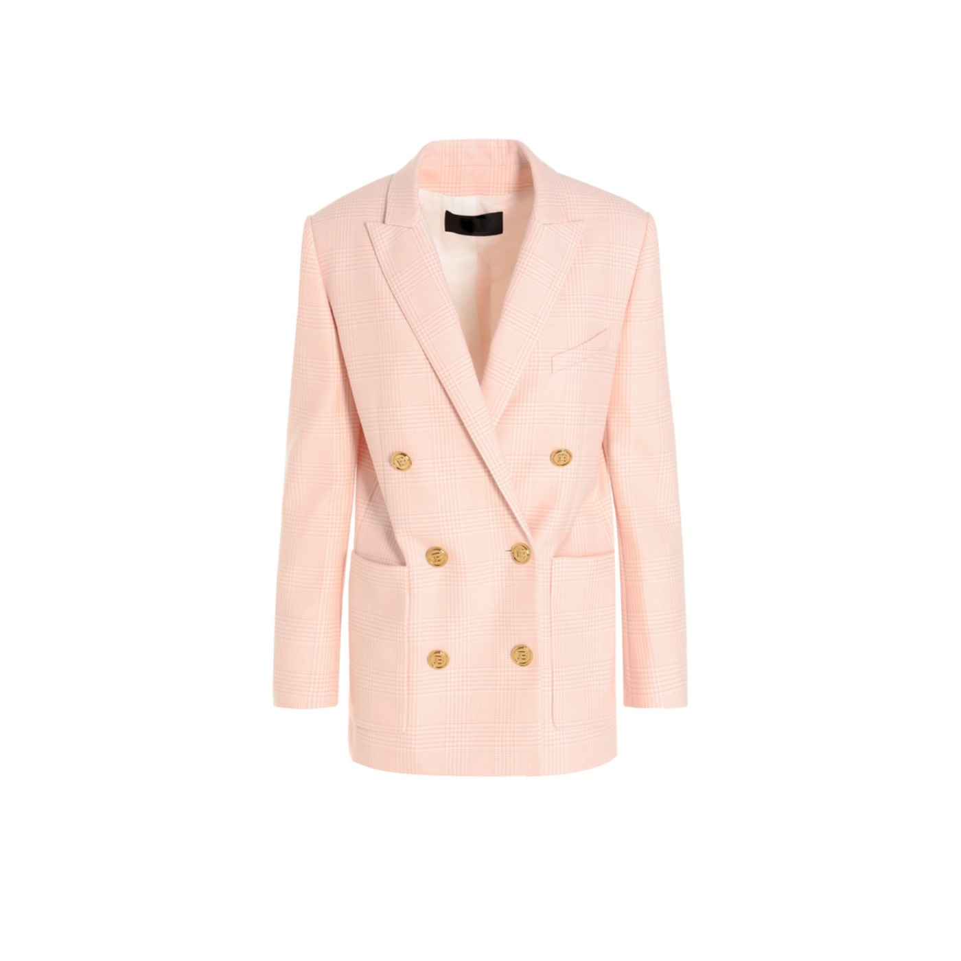 High quality double button pink blazer